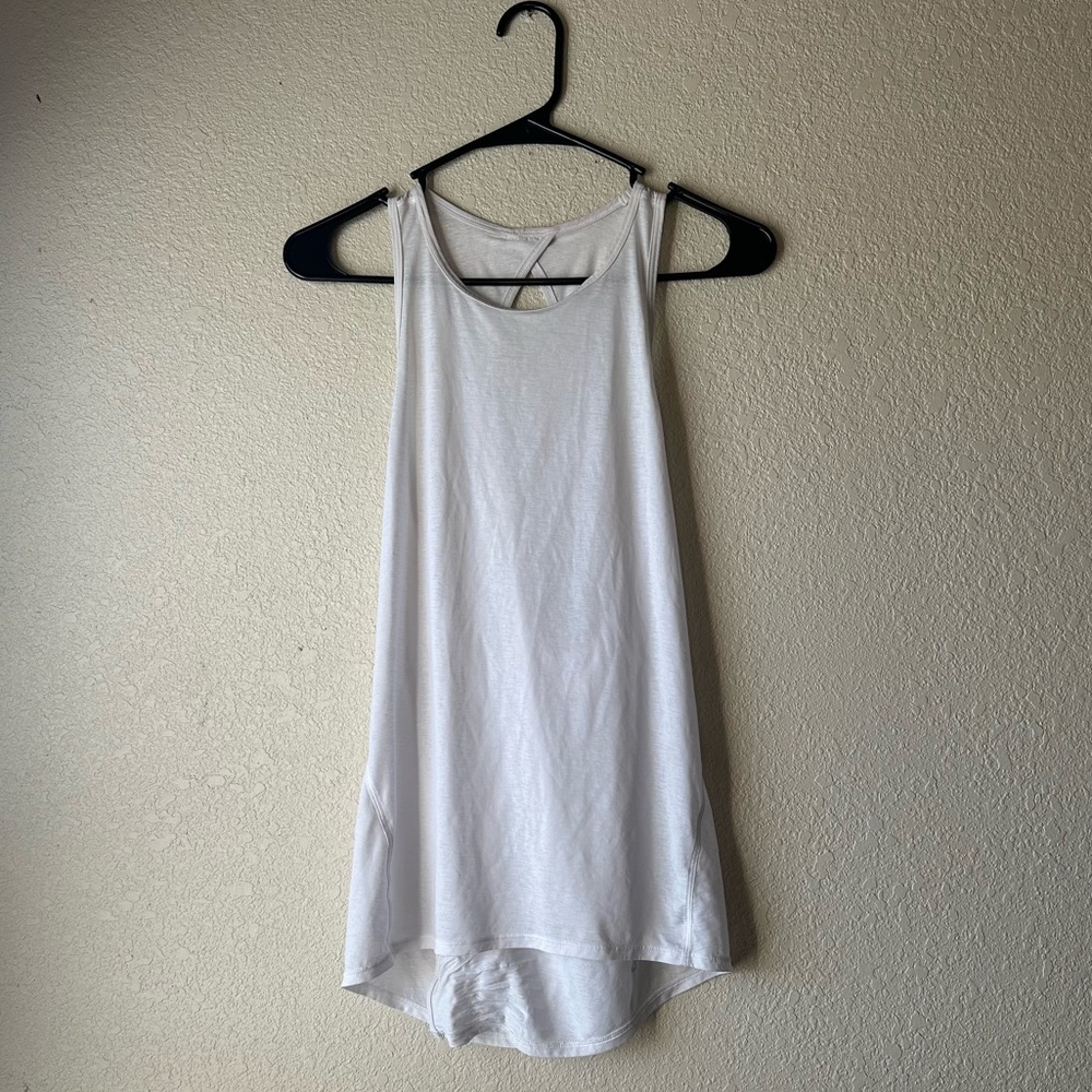 Lululemon 🤍 White Open Back Tank